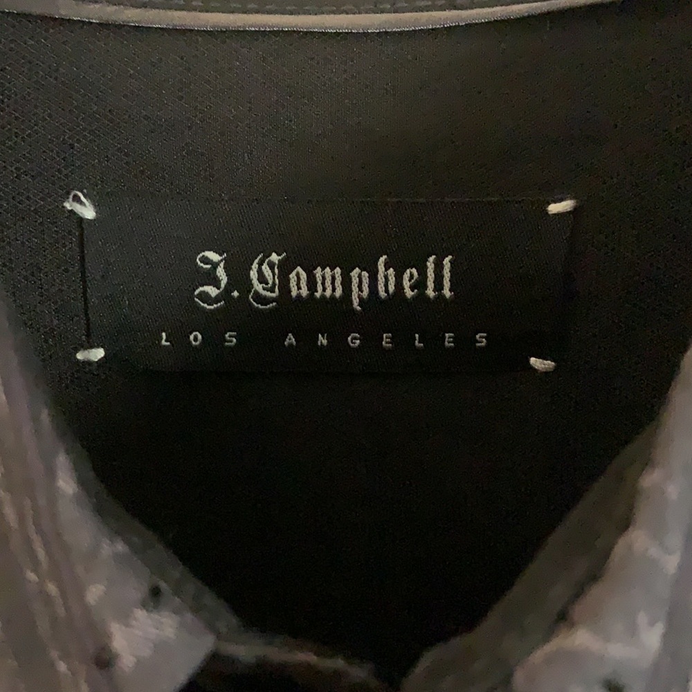 Long sleeve black pattern J Campbell shirt - Picture 2 of 5